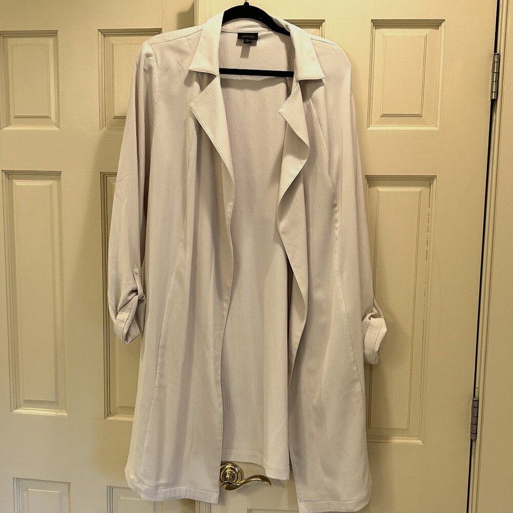 J.Jill Open-front Trench Coat--Size L Tall